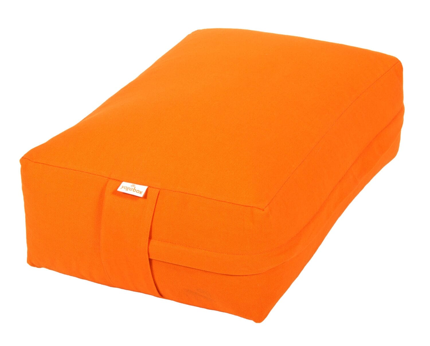 VIPASSANA Kissen XL orange Buchweizenschalen 45 x 33 x 14 cm