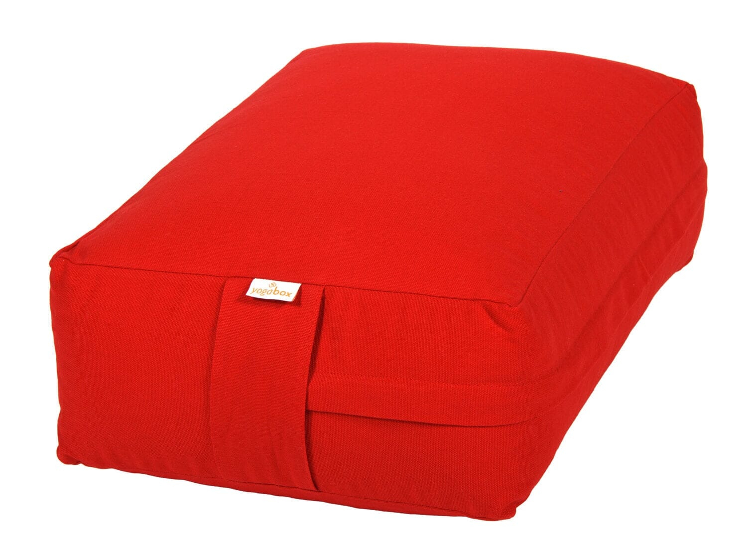 VIPASSANA Kissen XL rot Buchweizenschalen 45 x 33 x 14 cm