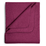 Flauschige Kinder Baumwolldecke - regional hergestellt bordeaux 100 x 150 cm