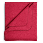 Flauschige Kinder Baumwolldecke - regional hergestellt rot 100 x 150 cm