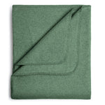 Flauschige Kinder Baumwolldecke - regional hergestellt forestgreen 100 x 150 cm