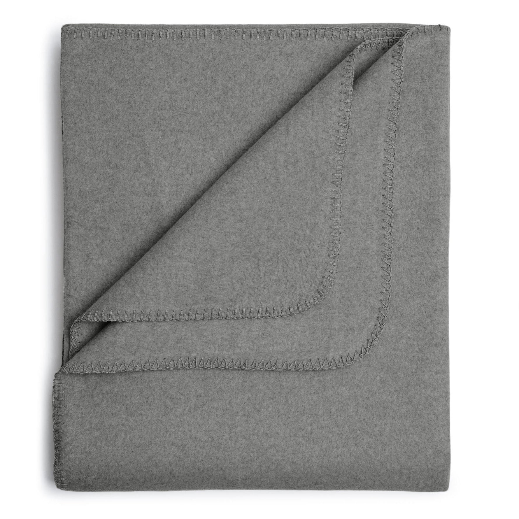 Flauschige Kinder Baumwolldecke - regional hergestellt graphit 100 x 150 cm