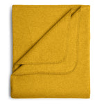 Flauschige Kinder Baumwolldecke - regional hergestellt honeygold 100 x 150 cm