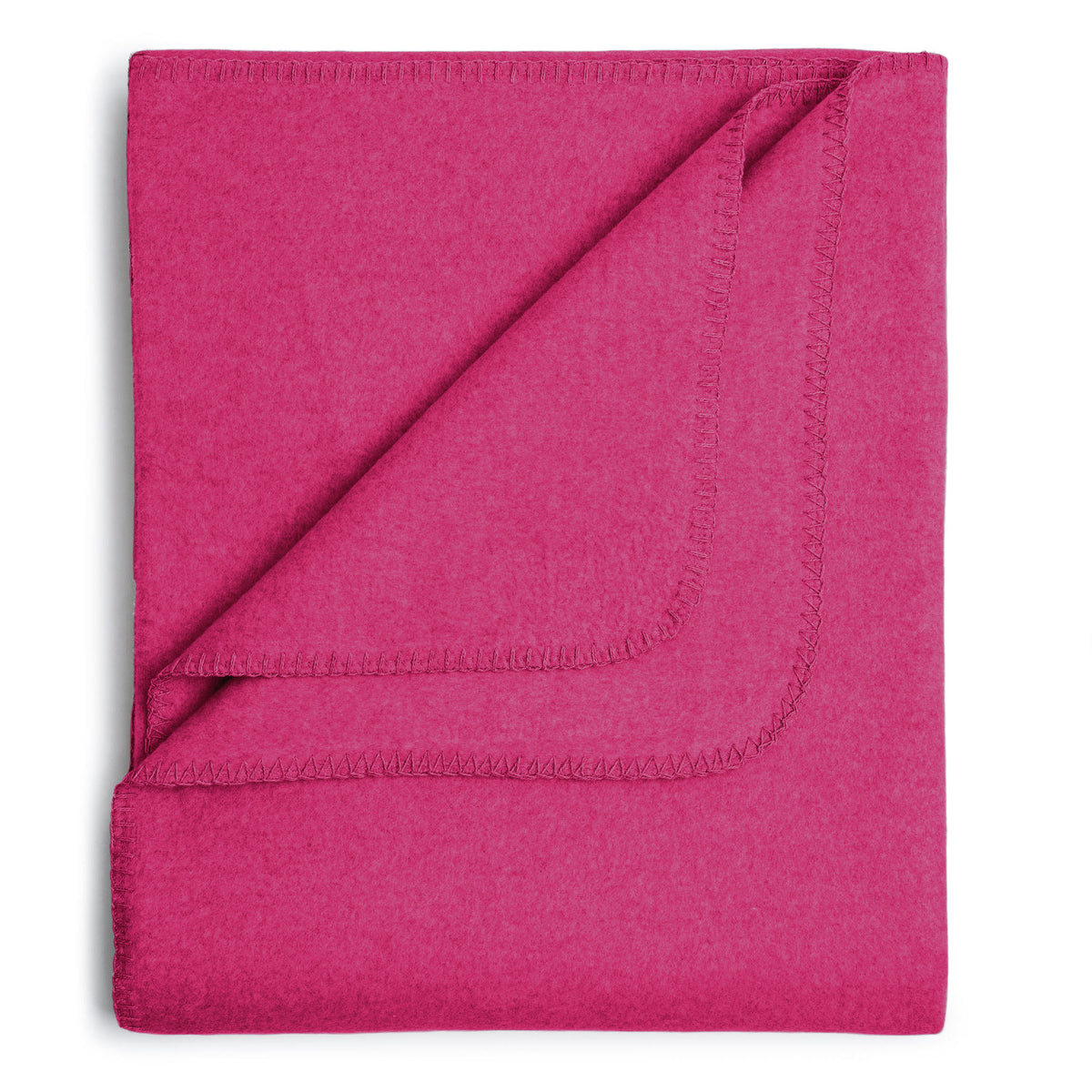 Flauschige Kinder Baumwolldecke - regional hergestellt himbeere 100 x 150 cm