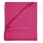 Flauschige Kinder Baumwolldecke - regional hergestellt himbeere 100 x 150 cm