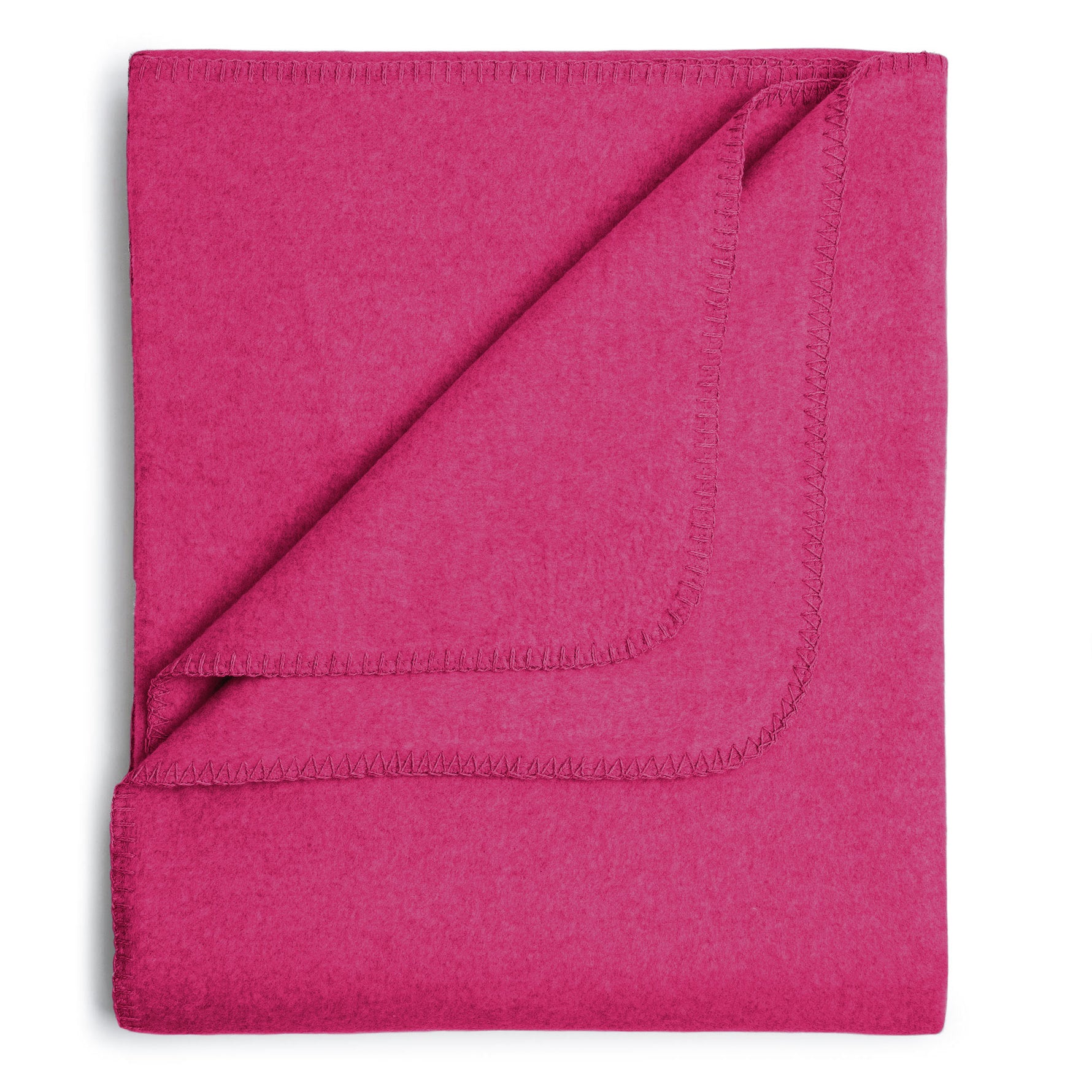 Flauschige Kinder Baumwolldecke - regional hergestellt himbeere 100 x 150 cm