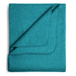 Flauschige Kinder Baumwolldecke - regional hergestellt petrol 100 x 150 cm
