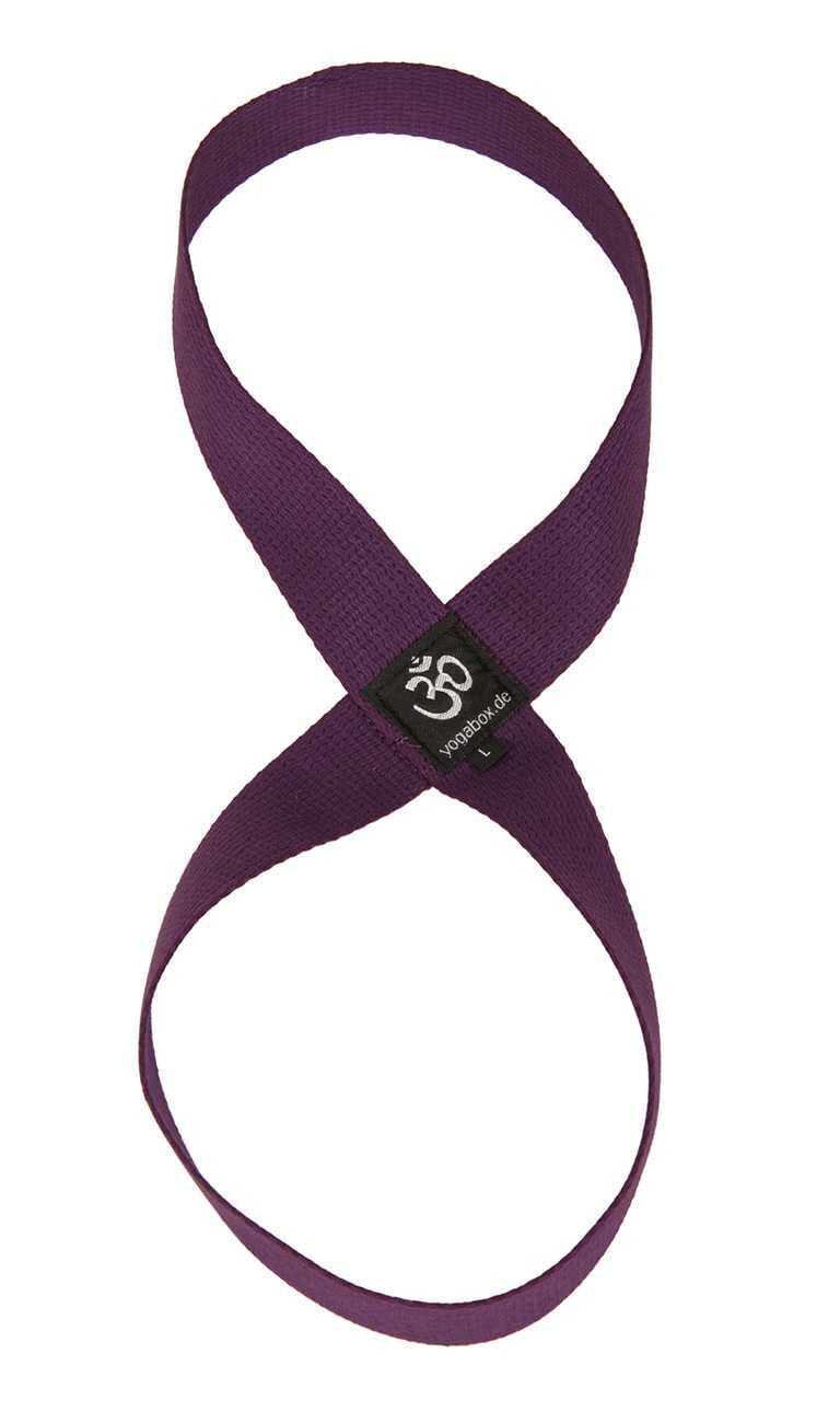 Yoga Loop - regional hergestellt aubergine L (ca. 48 cm) 