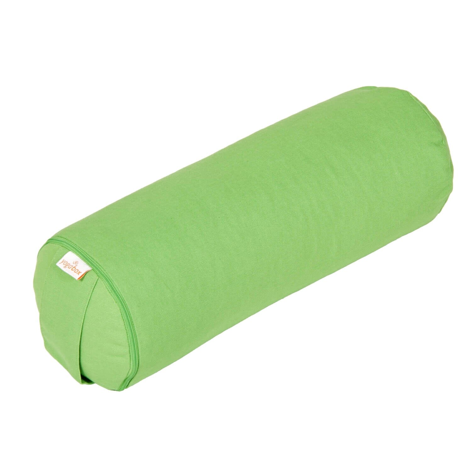 Yoga MINI BOLSTER / Nackenrolle BASIC apfelgrün Buchweizenschalen 38 x 15 x 15 cm