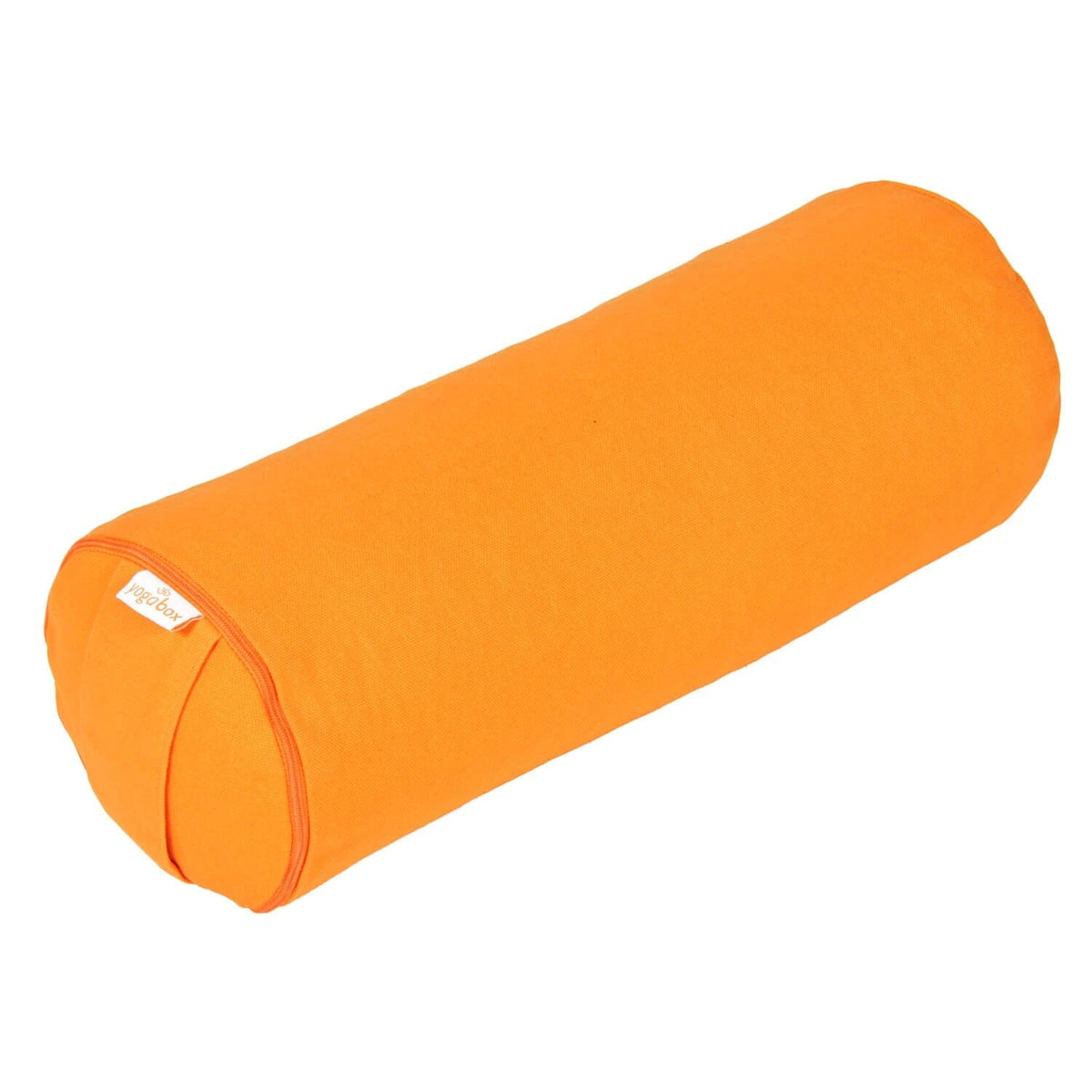 Yoga MINI BOLSTER / Nackenrolle BASIC orange Buchweizenschalen 38 x 15 x 15 cm