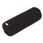 Yoga MINI BOLSTER / Nackenrolle BASIC schwarz Buchweizenschalen 38 x 15 x 15 cm
