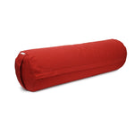 Yoga und Pilates Bolster / Yogarolle BASIC bordeaux Buchweizenschalen 65 x 22 x 22 cm