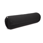 Yoga und Pilates Bolster / Yogarolle BASIC schwarz Buchweizenschalen 65 x 22 x 22 cm