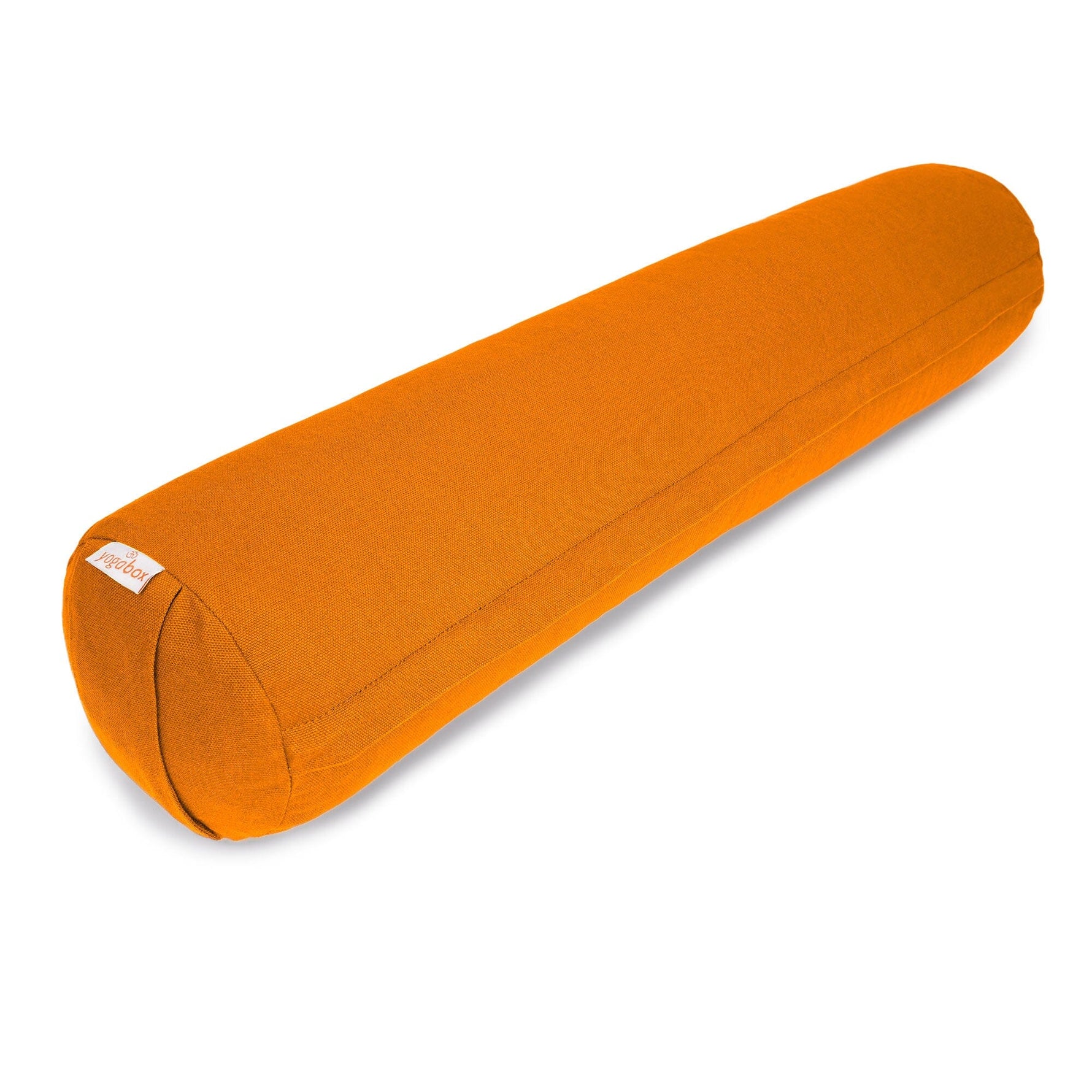 Yoga und Pilates Bolster / Yogarolle BASIC small orange Buchweizenschalen 65 x 15 x 15 cm