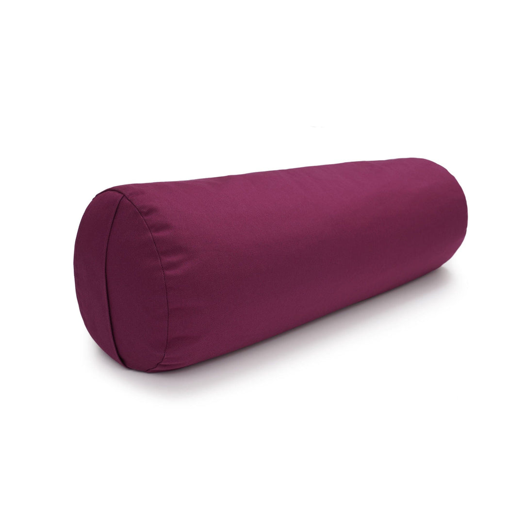 Yoga und Pilates Bolster / Yogarolle D - regional hergestellt aubergine 65 x 22 x 22 cm Buchweizenschalen