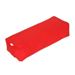 Yoga und Pilates Rechteckbolster BASIC rot Buchweizenschalen 60 x 20 x 14 cm