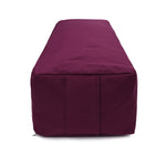 Yoga und Pilates Rechteckbolster D - regional hergestellt aubergine 60 x 20 x 14 cm Buchweizenschalen