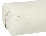 Yoga und Pilates Rechteckbolster D - regional hergestellt natur 60 x 20 x 14 cm Buchweizenschalen