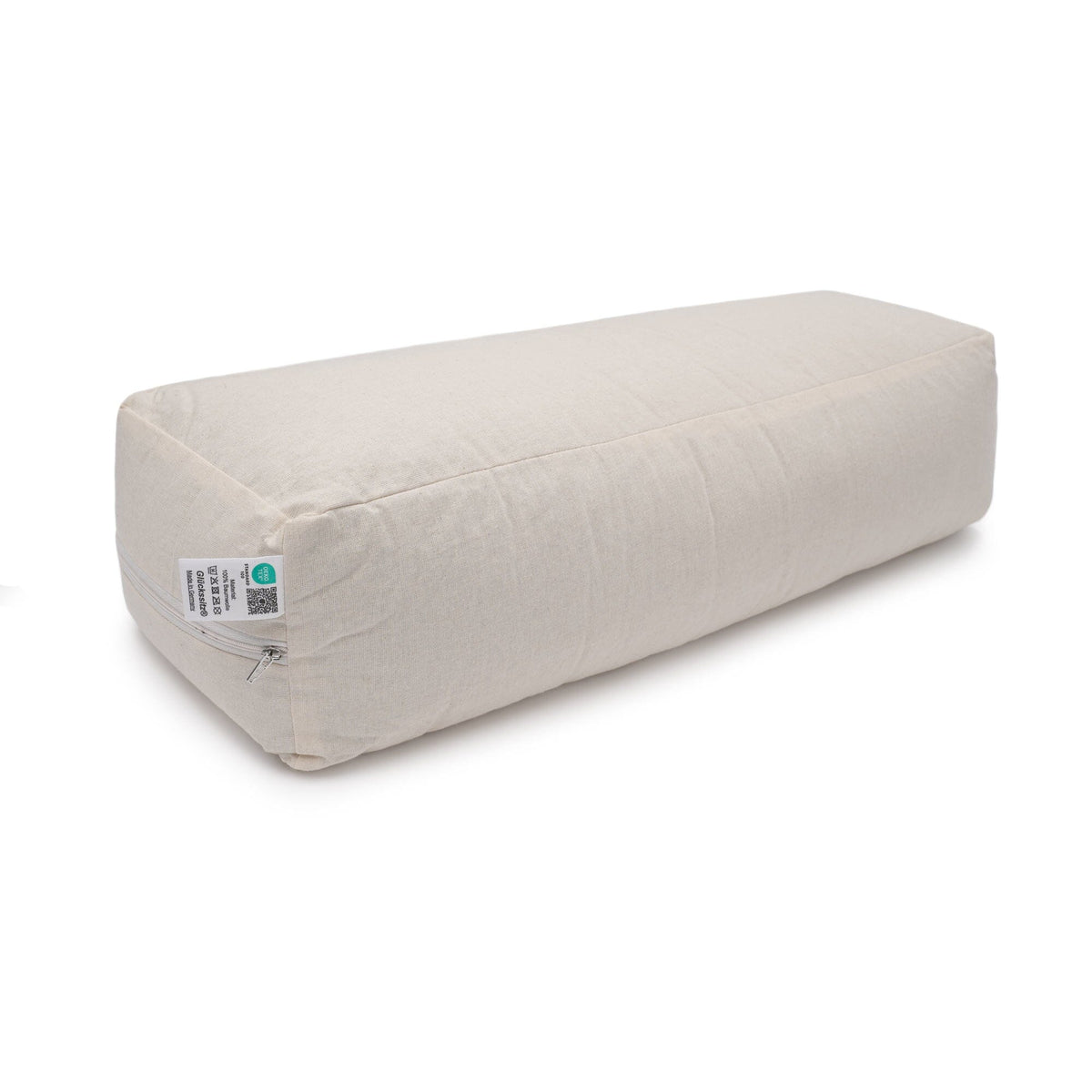 Yoga und Pilates Rechteckbolster D - regional hergestellt 60 x 20 x 14 cm Buchweizenschalen