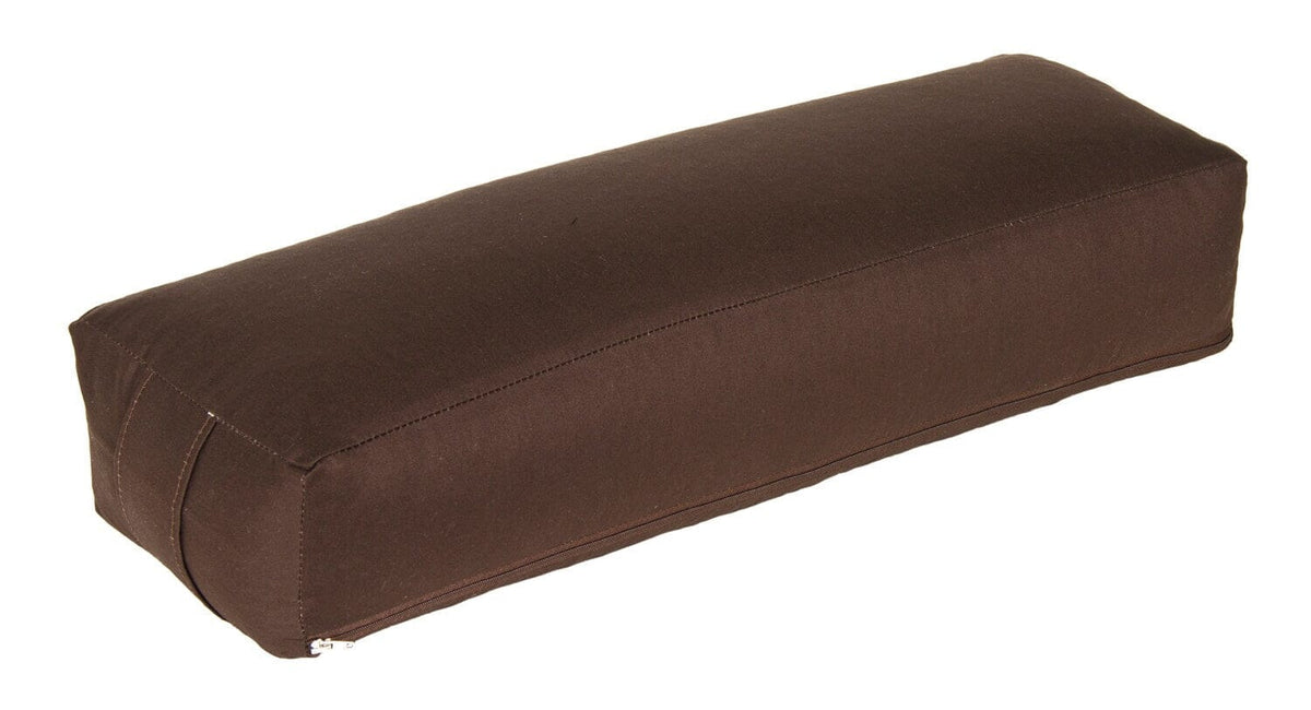 Yoga und Pilates Rechteckbolster D - regional hergestellt braun 60 x 20 x 14 cm Buchweizenschalen