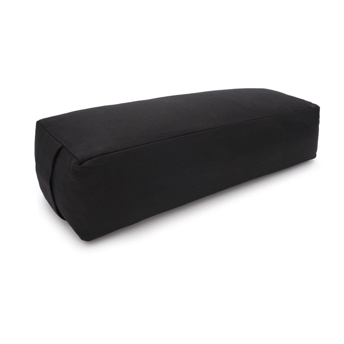 Yoga und Pilates Rechteckbolster D - regional hergestellt Schwarz Buchweizenschalen 60 x 20 x 14 cm