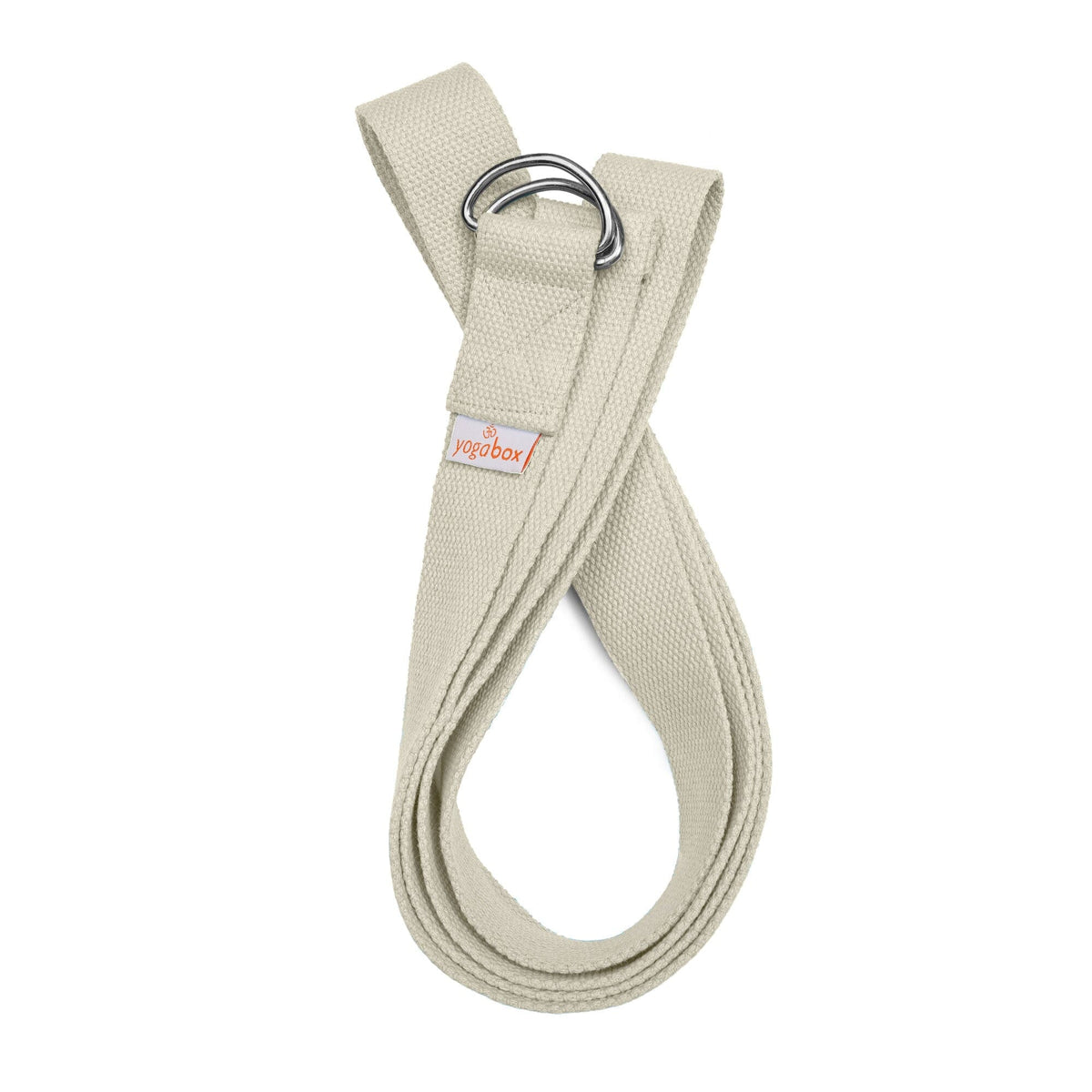 Yogagurt BASIC mit Verschluss aus zwei D-Ringen natur 2,0 m 