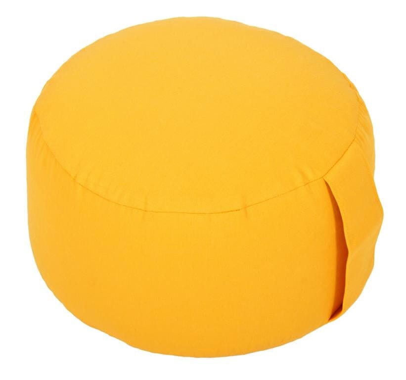 Yogakissen Glückssitz® Classic small D - regional hergestellt maisgelb Buchweizenschalen 26 x 26 x 14 cm