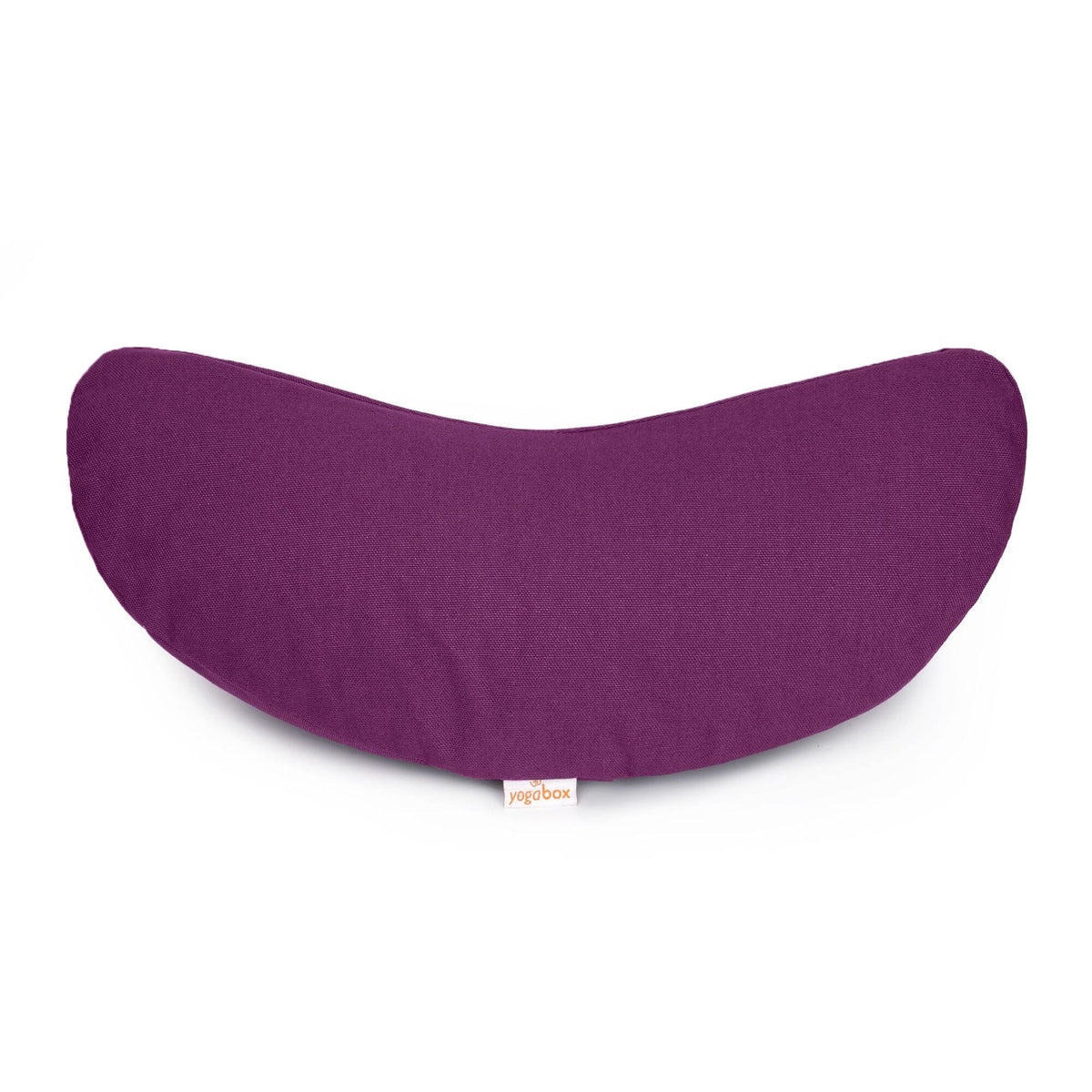 Yogakissen Halbmond BASIC aubergine Buchweizenschalen 40 x 17 x 12 cm