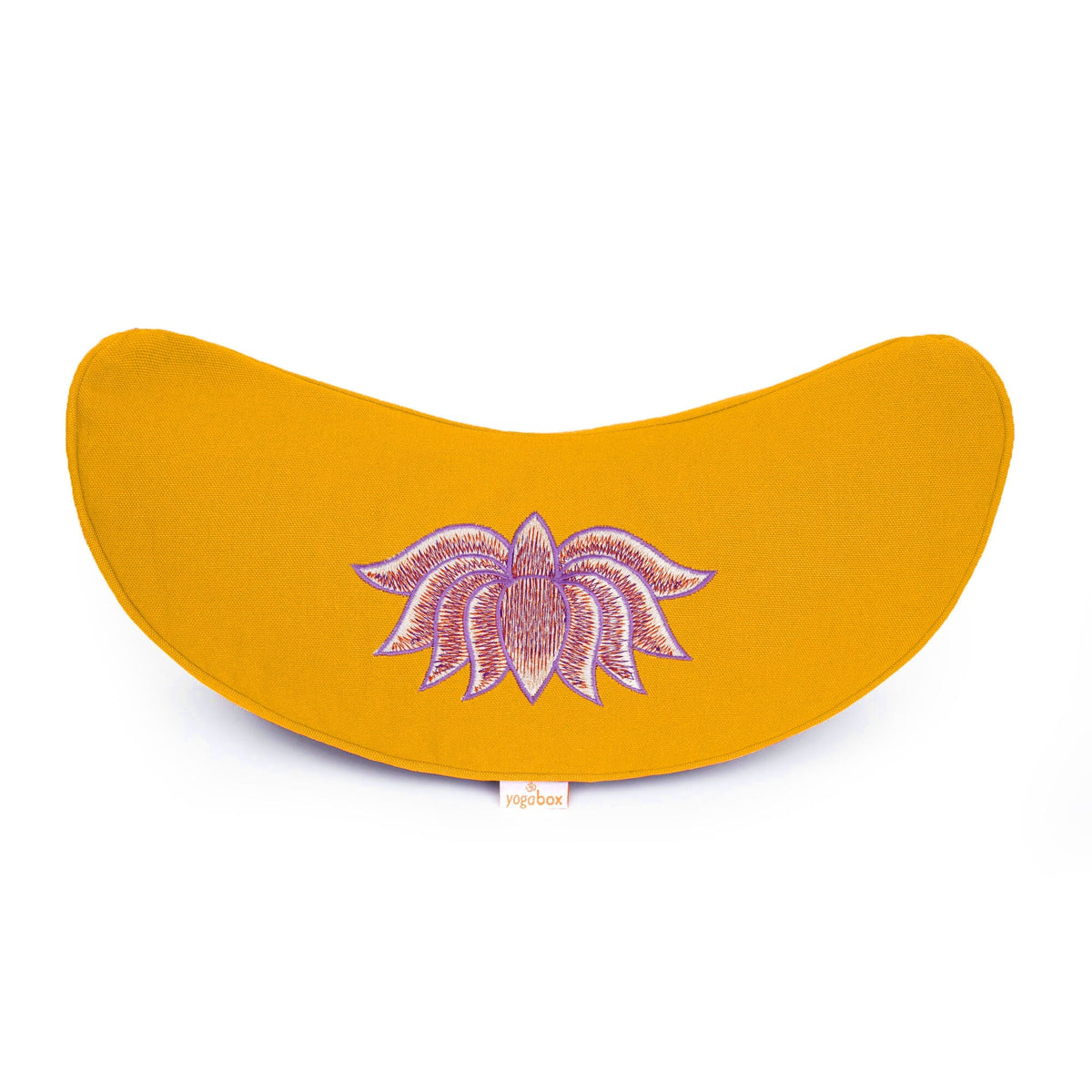 Yogakissen Halbmond BASIC Lotus Stick multicolor dotter Buchweizenschalen 40 x 17 x 12 cm