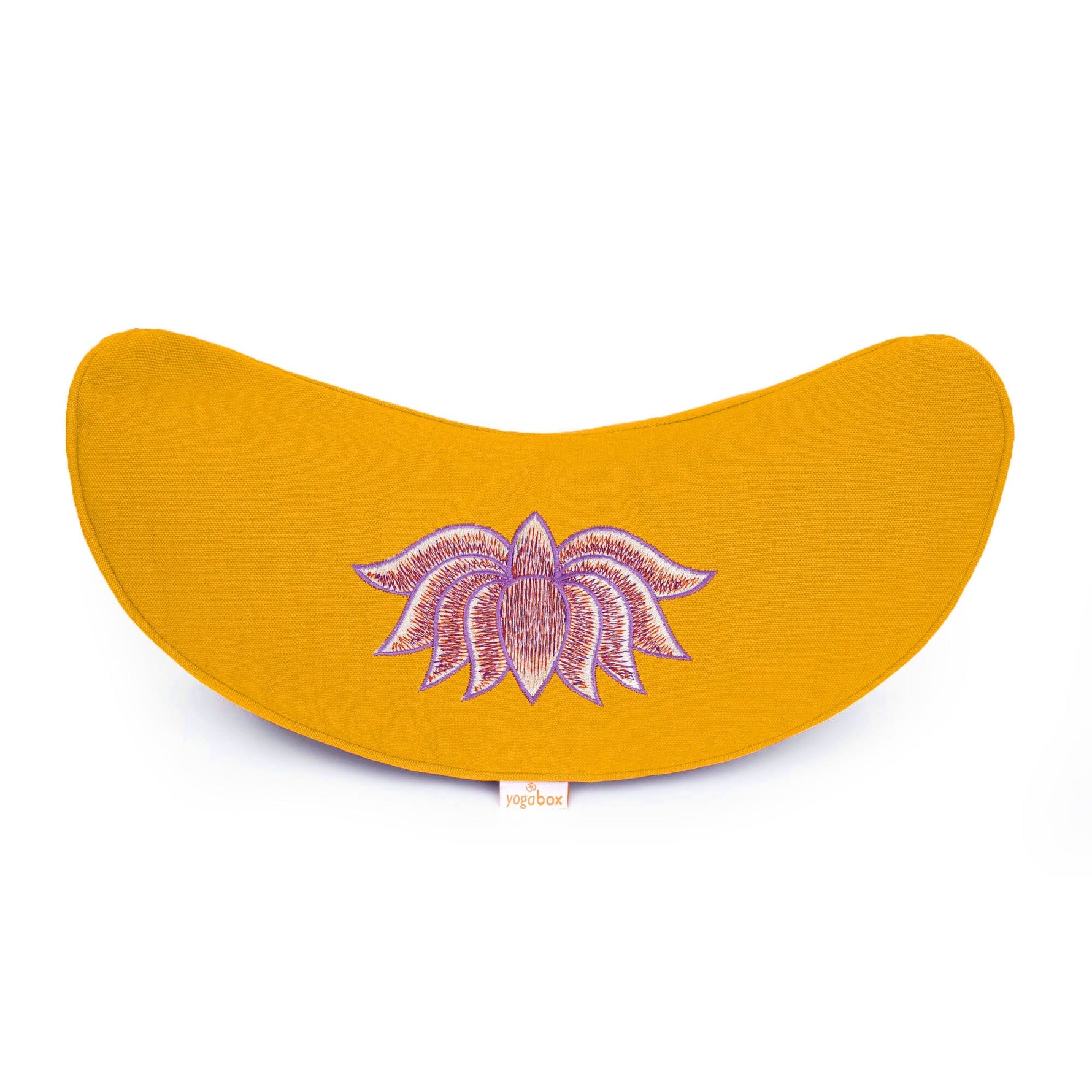 Yogakissen Halbmond BASIC Lotus Stick multicolor dotter Buchweizenschalen 40 x 17 x 12 cm
