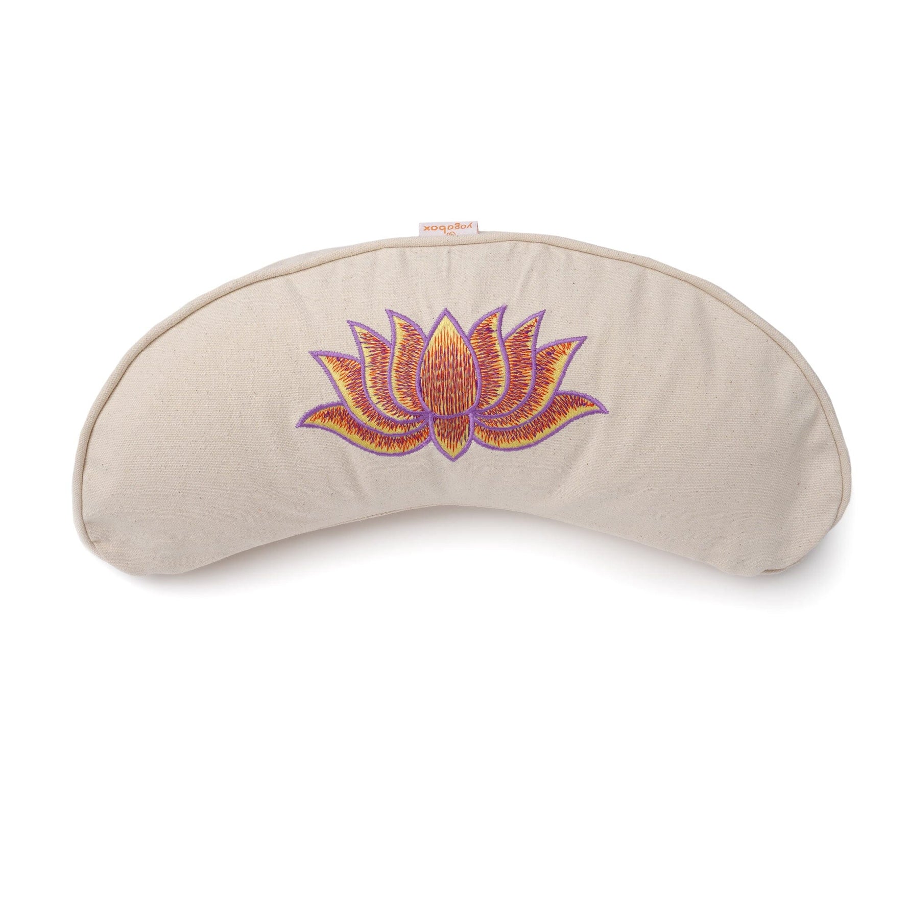 Yogakissen Halbmond BASIC Lotus Stick multicolor natur Buchweizenschalen 40 x 17 x 12 cm