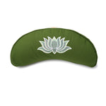 Yogakissen Halbmond BASIC Lotus Stick multicolor olivgrün Buchweizenschalen 40 x 17 x 12 cm
