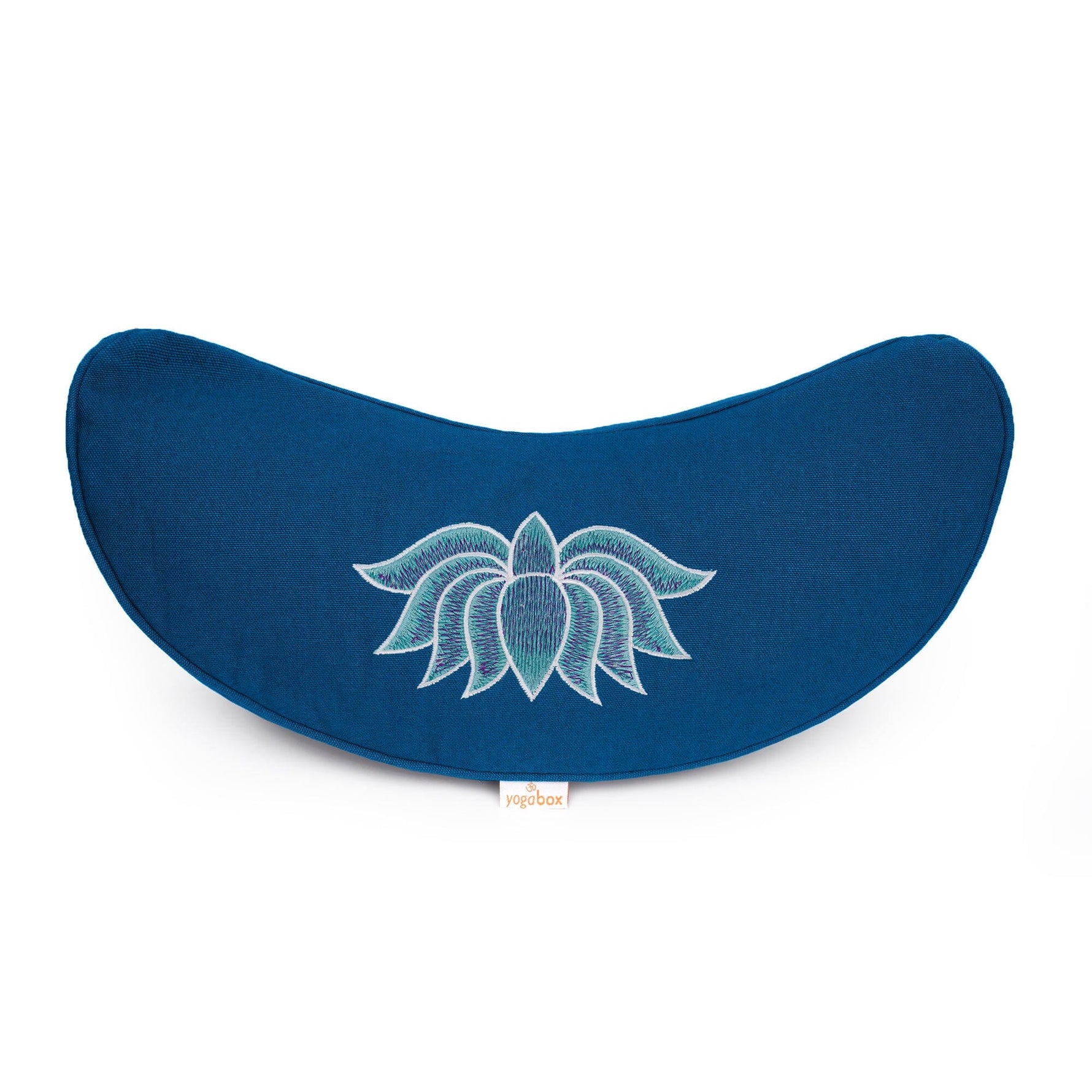 Yogakissen Halbmond BASIC Lotus Stick multicolor petrol Buchweizenschalen 40 x 17 x 12 cm