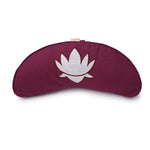 Yogakissen Halbmond BASIC Lotus Stick weiß - YOVANA GmbH • yogabox.de