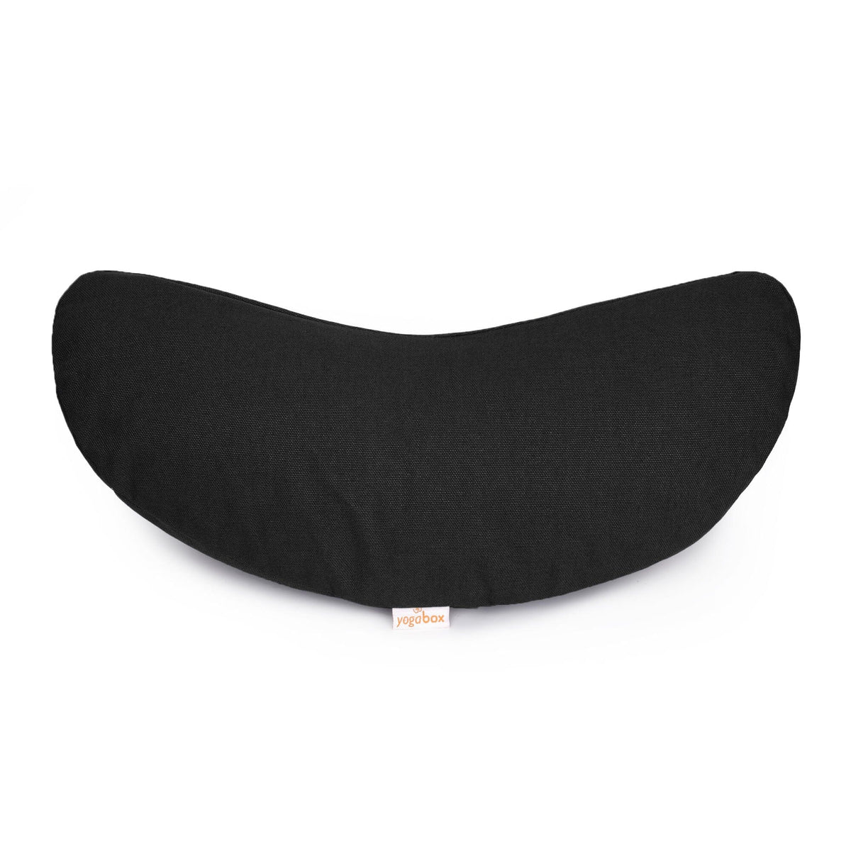 Yogakissen Halbmond BASIC schwarz Buchweizenschalen 40 x 17 x 12 cm