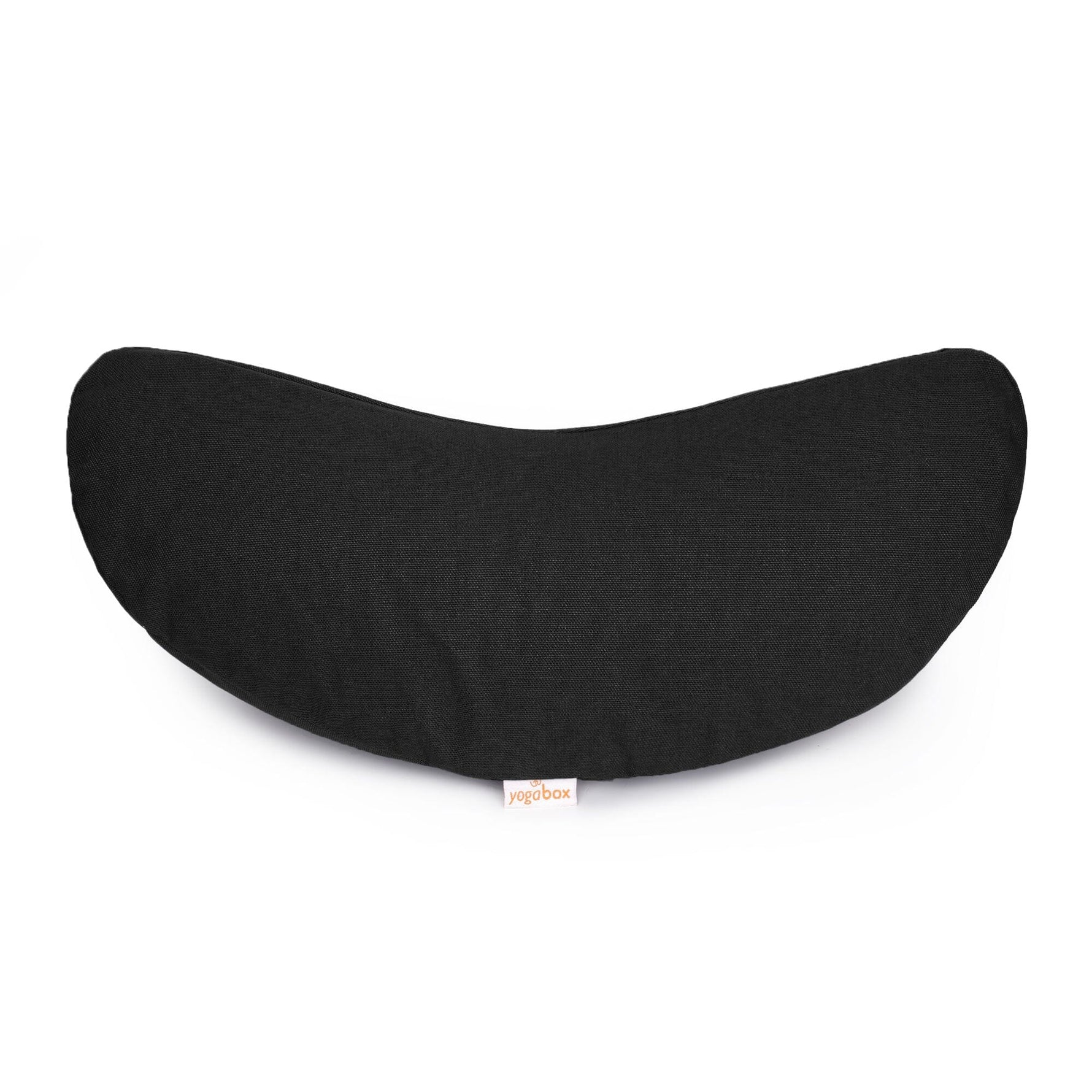 Yogakissen Halbmond BASIC schwarz Buchweizenschalen 40 x 17 x 12 cm