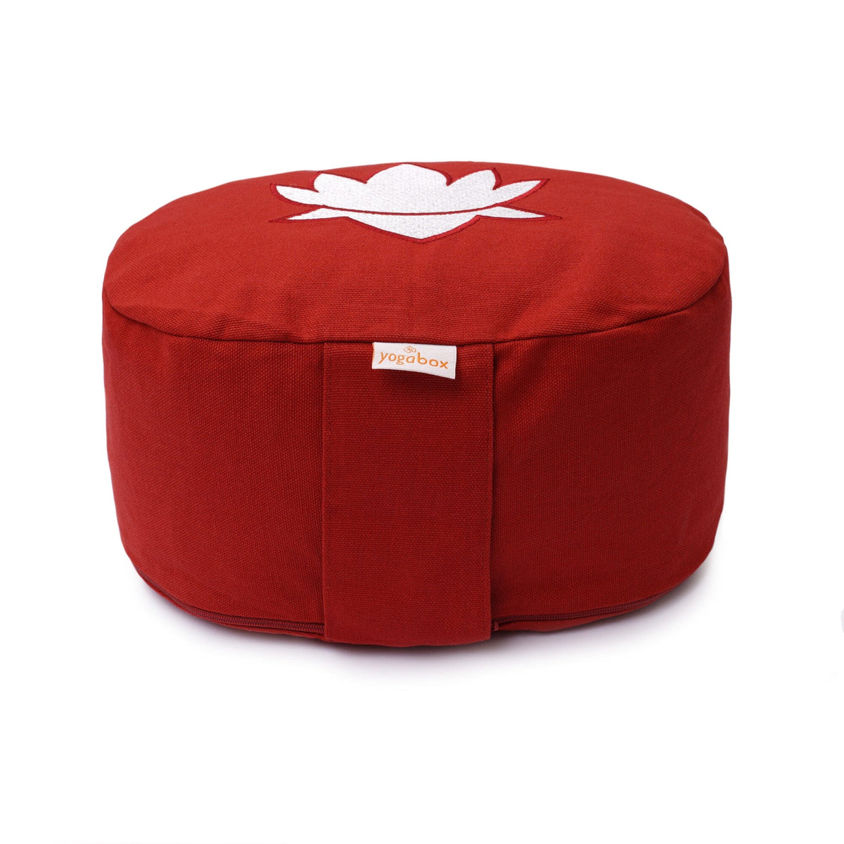Yogakissen oval Lotus Stick BASIC bordeaux Buchweizenschalen 28 x 23 x 13 cm