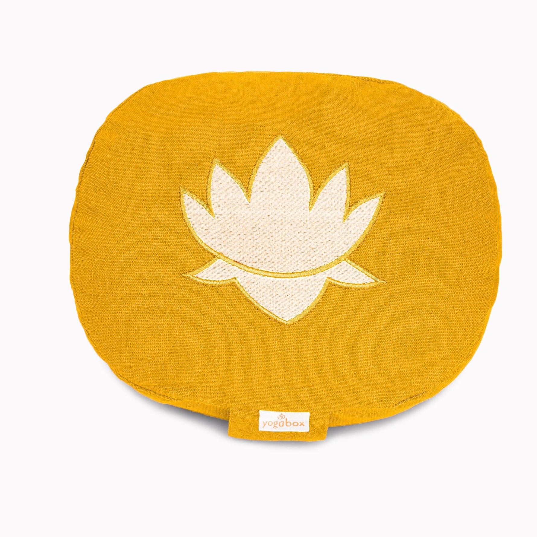 Yogakissen oval Lotus Stick BASIC dotter 28 x 23 x 13 cm Buchweizenschalen