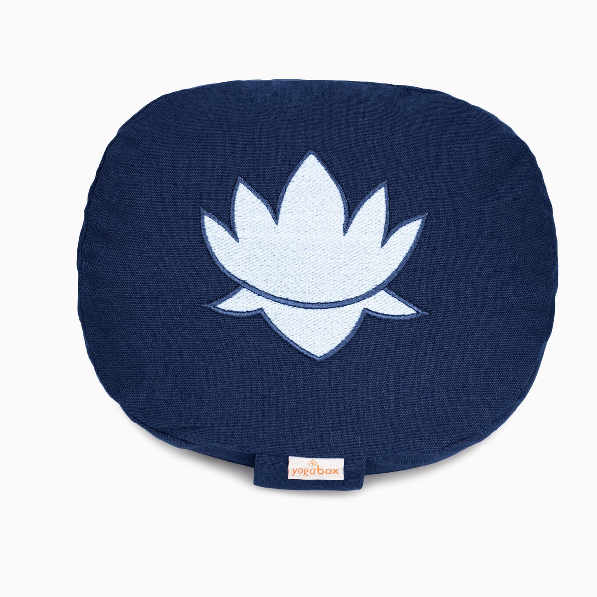 Yogakissen oval Lotus Stick BASIC dunkelblau 28 x 23 x 13 cm Buchweizenschalen