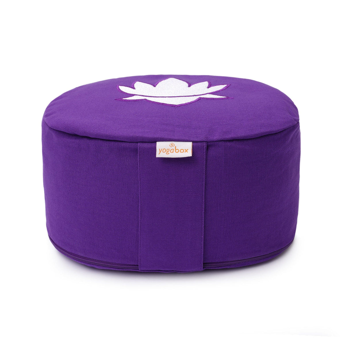 Yogakissen oval Lotus Stick BASIC lila Buchweizenschalen 28 x 23 x 13 cm