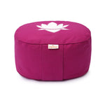 Yogakissen oval Lotus Stick BASIC magenta Buchweizenschalen 28 x 23 x 13 cm