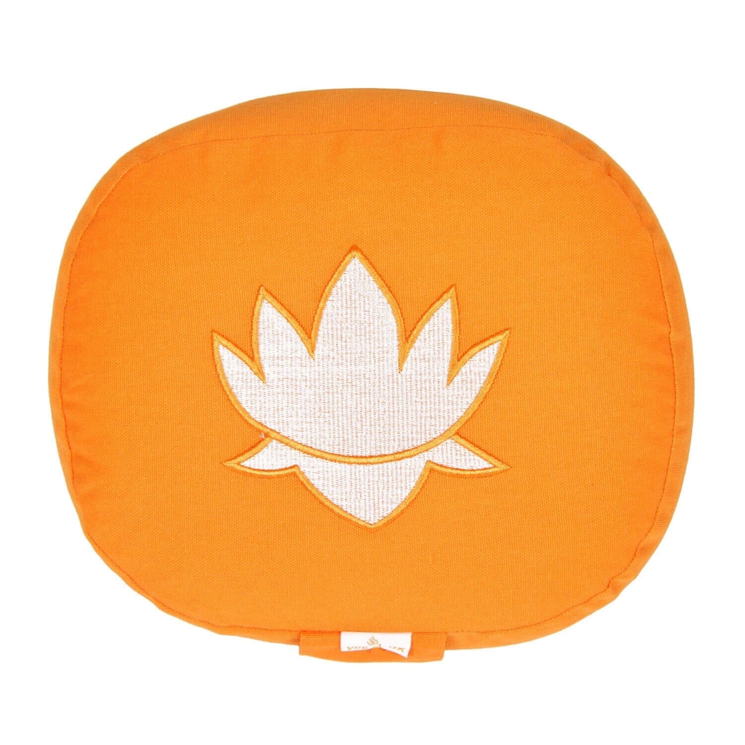 Yogakissen oval Lotus Stick BASIC orange 28 x 23 x 13 cm Buchweizenschalen