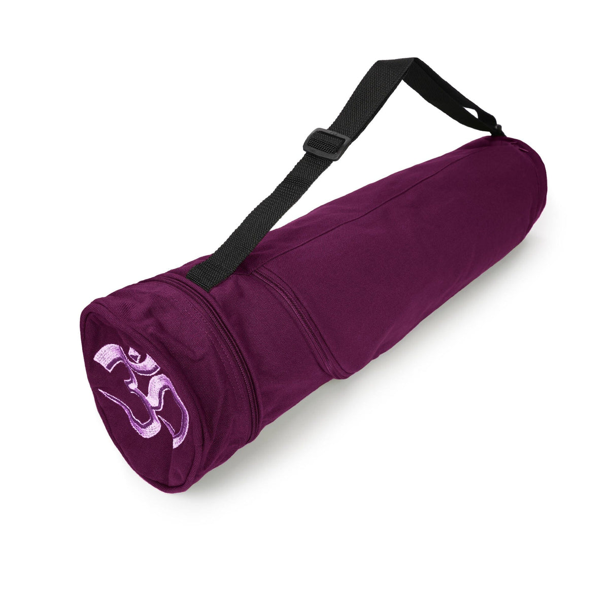 Yogatasche OM Baumwolle aubergine 71 x 15 x 15 cm 