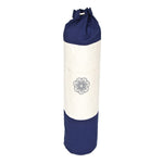 Yogatasche SURYA Bag 2 farbig für Schurwollmatten dunkelblau / natur 100 x 25 x 25 cm 