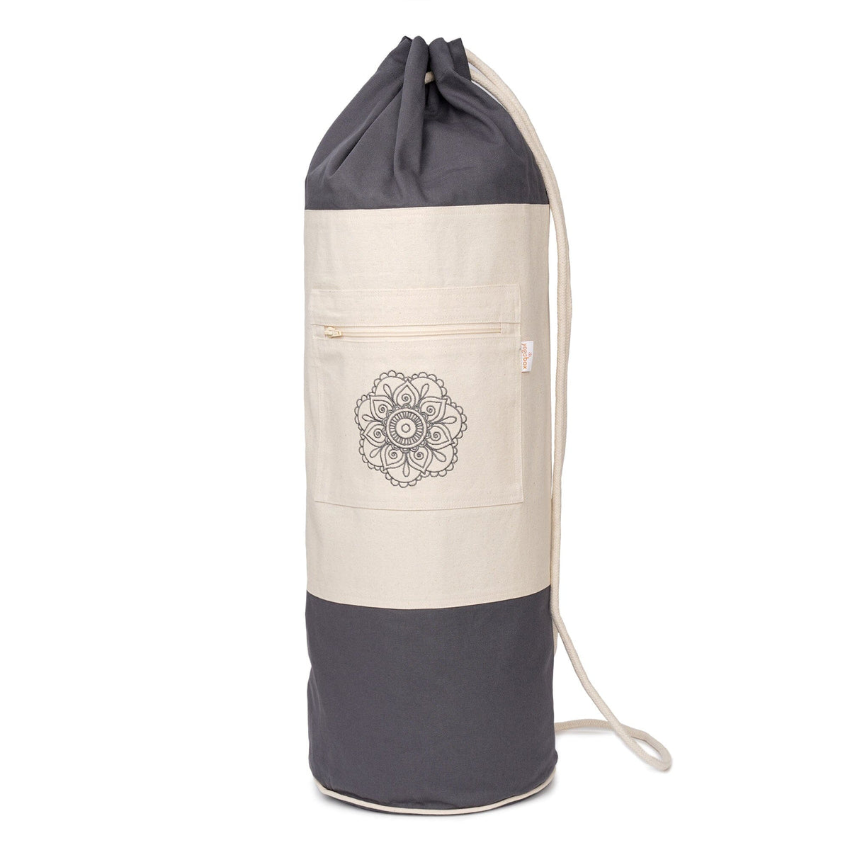 Yogatasche SURYA Bag 2 farbig für Schurwollmatten grau / natur 75 x 25 x 25 cm 