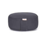 Yogilino® Reise Meditationskissen mini oval BASIC grau Buchweizenschalen 26 x 21 x 9 cm