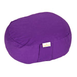 Yogilino® Reise Meditationskissen mini oval BASIC lila Buchweizenschalen 26 x 21 x 9 cm