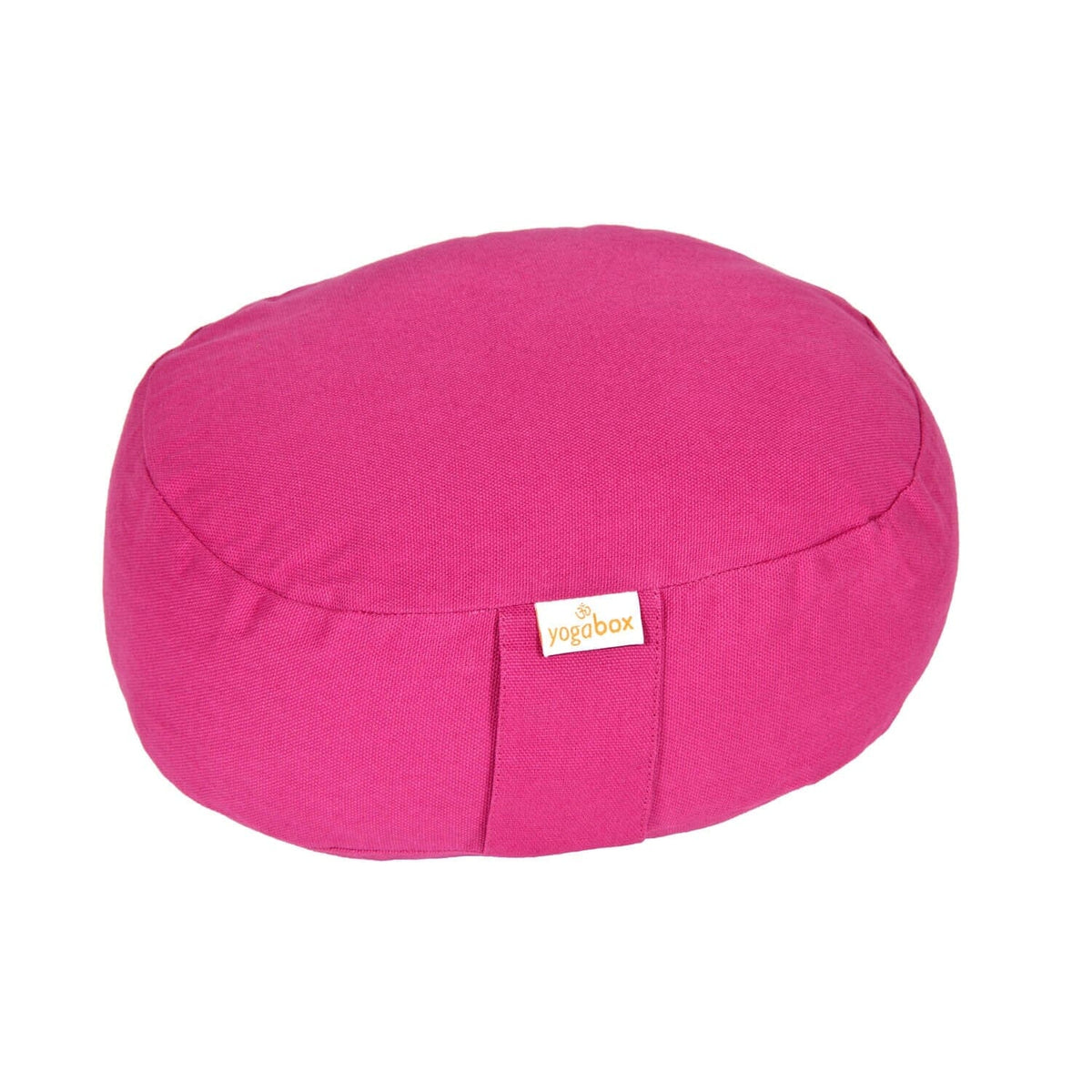 Yogilino® Reise Meditationskissen mini oval BASIC Magenta Buchweizenschalen 26 x 21 x 9 cm