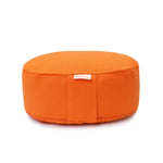 Yogilino® Reise Meditationskissen mini oval BASIC orange Buchweizenschalen 26 x 21 x 9 cm