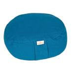 Yogilino® Reise Meditationskissen mini oval BASIC petrol Buchweizenschalen 26 x 21 x 9 cm